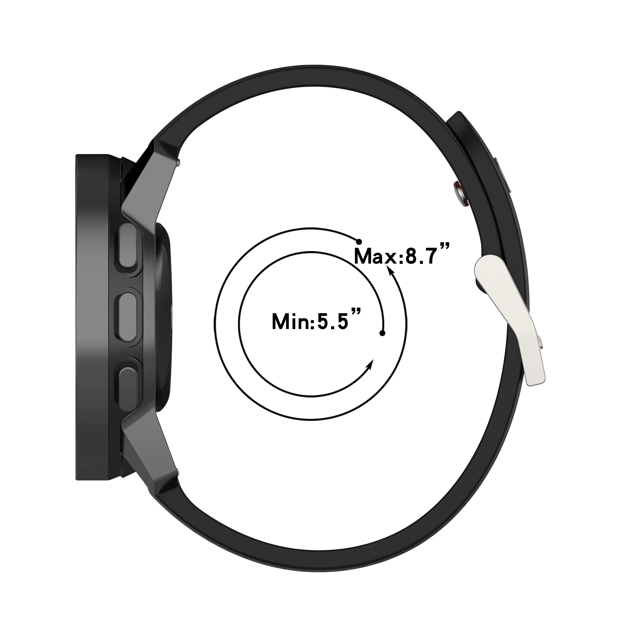 Silicone Sport Watch Band for SUUNTO 9 PEAK 3 Silicone Sport Watch Band for SUUNTO 9 PEAK - Image 3