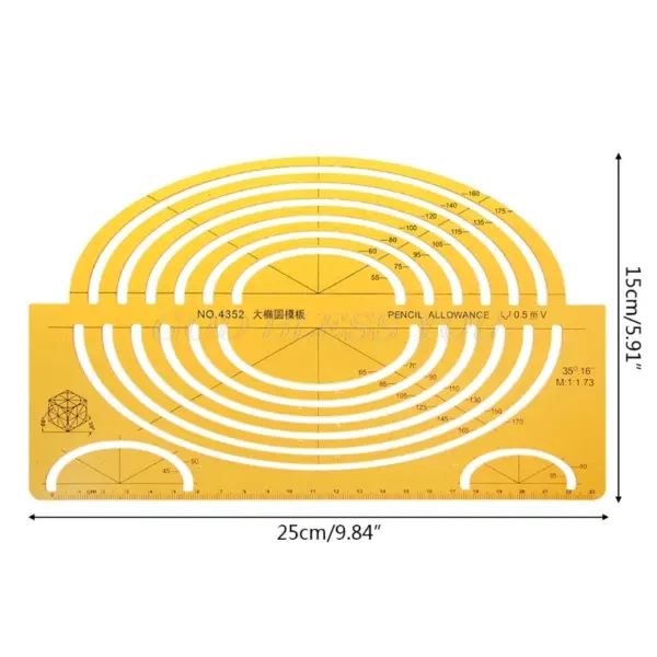 K Resin Geometric Template Ruler Stencil - Image 8