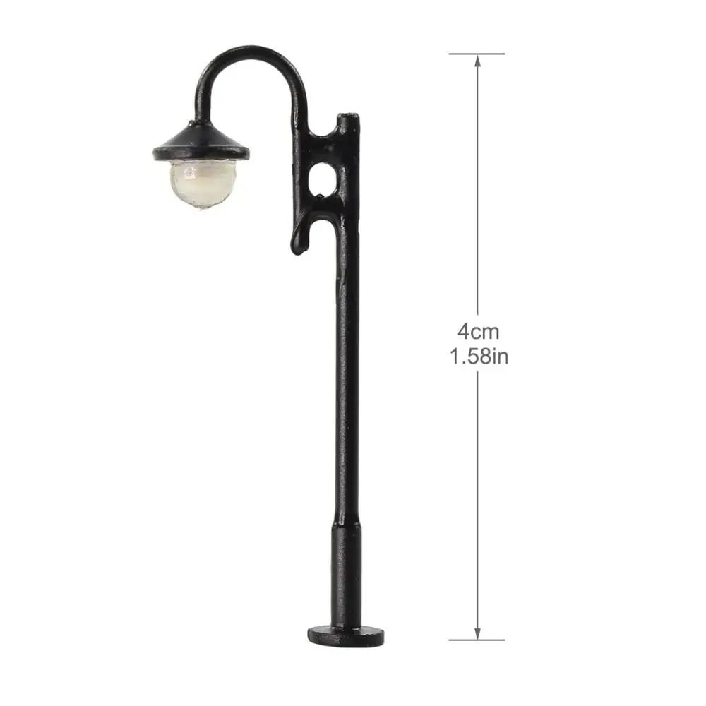 Evemodel 10pcs HO Scale Railway Street Lights Set 9 Evemodel 10pcs HO Scale Railway Street Lights Set - Image 9