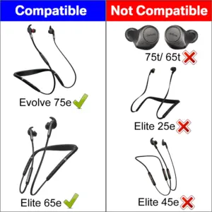 Silicone Ear Tips for Jabra Evolve 75e/Elite 65e 11 Hd55eb403dbac44a194bd07c54a2b8194V