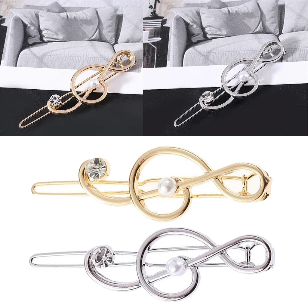 Geometric Music Note Hairpin Clip for Women 6 Geometric Music Note Hairpin Clip for Women - Image 6
