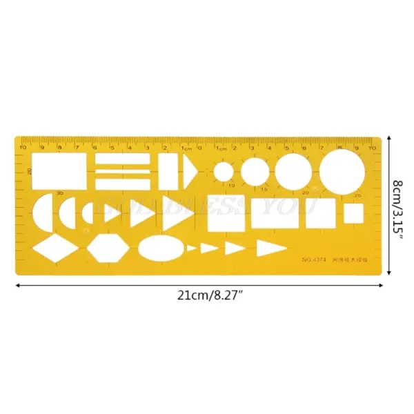 K Resin Geometric Template Ruler Stencil - Image 29