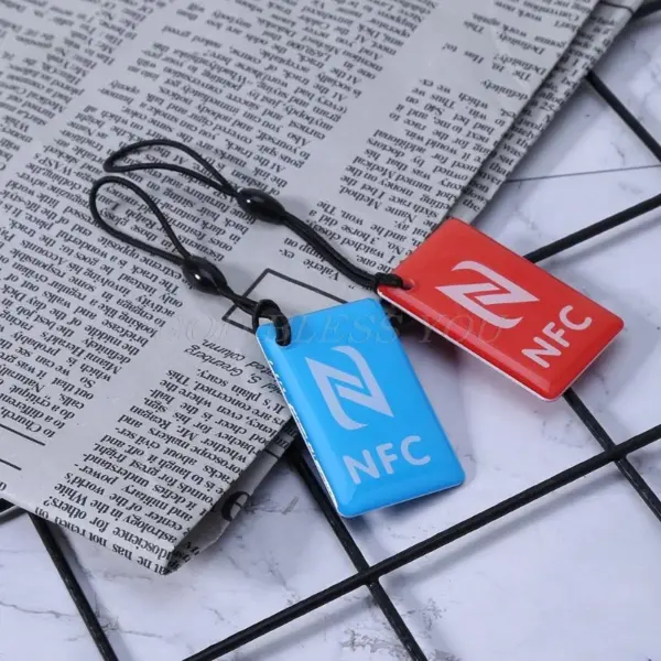 Colorful NFC Tags with Black Cord Set - Image 2