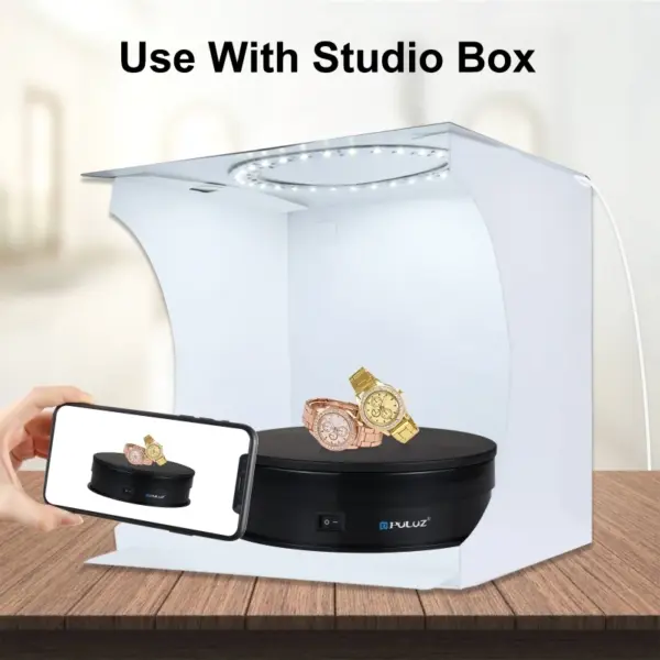 USB Electric Rotating Turntable Display Stand - Image 4