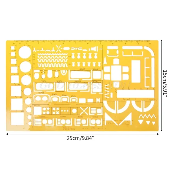 K Resin Geometric Template Ruler Stencil - Image 16