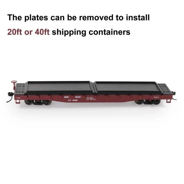 Evemodel HO Scale 52ft Flat Car C8741 - Image 4