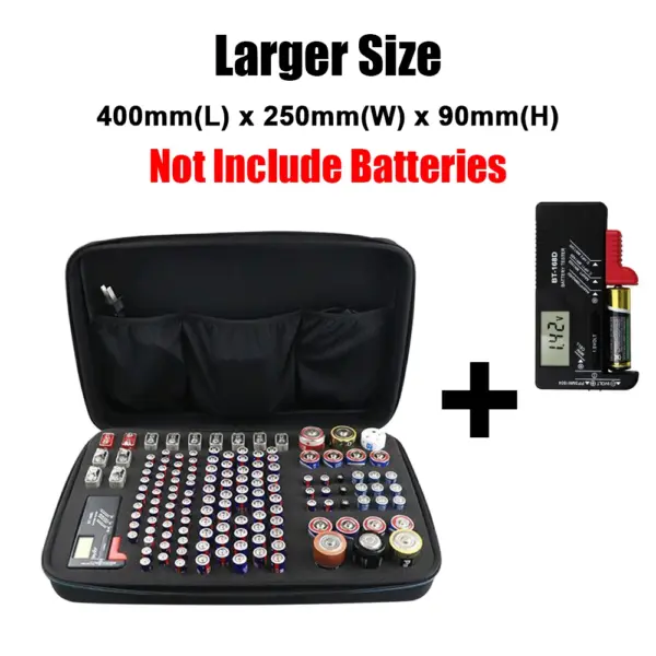 Battery Storage Case Set with Tester | Durable EVA+PU - Image 10