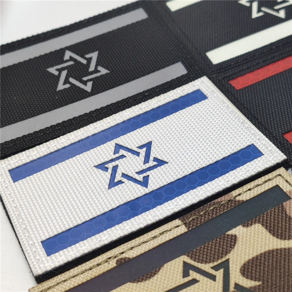 Israel Flag Embroidered Tactical Patch 4 Israel Flag Embroidered Tactical Patch - Image 4