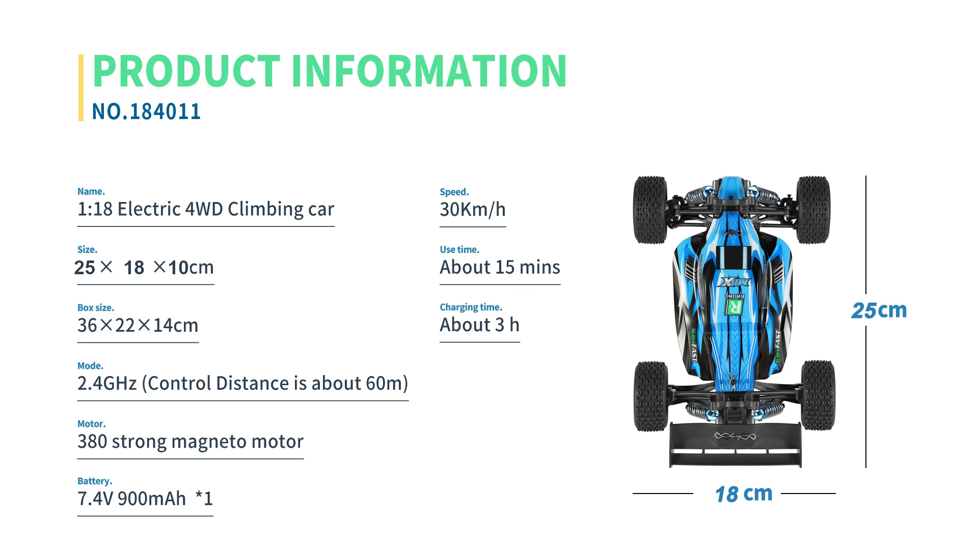 Wltoys 184011 1/18 RC Car 4WD High Speed 20 Wltoys 184011 1/18 RC Car 4WD High Speed - Image 20