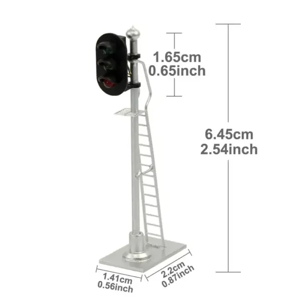 HO Scale Railway Signal Blocks with LEDs Set of 3 - Image 2