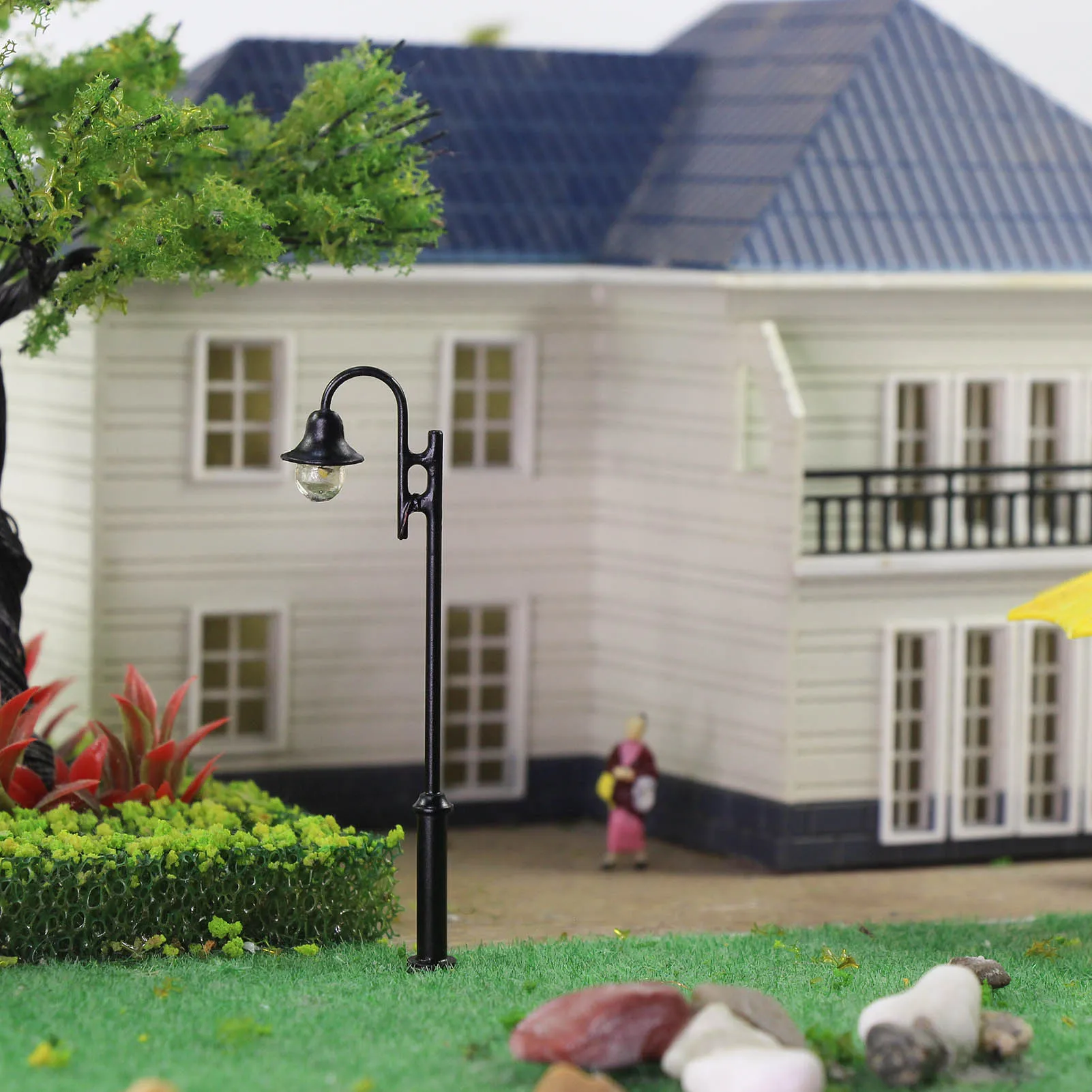 Evemodel 10pcs HO Scale Railway Street Lights Set 4 Evemodel 10pcs HO Scale Railway Street Lights Set - Image 4