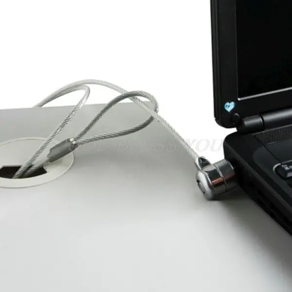 Laptop Security Cable Lock with Keys 110cm - Image 4