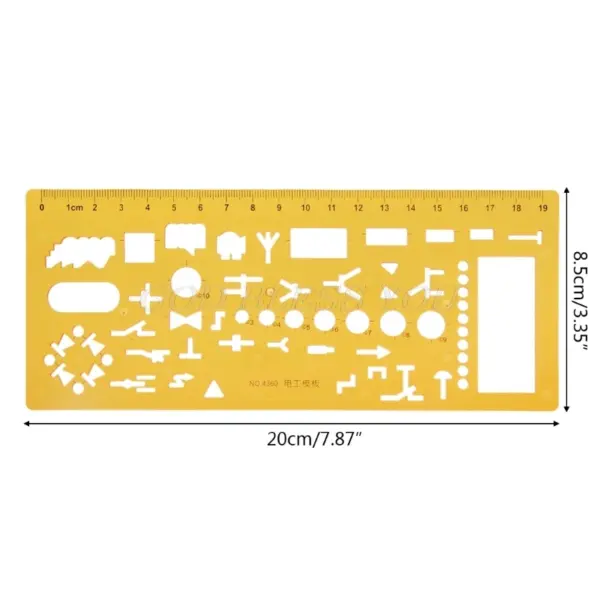 K Resin Geometric Template Ruler Stencil - Image 11