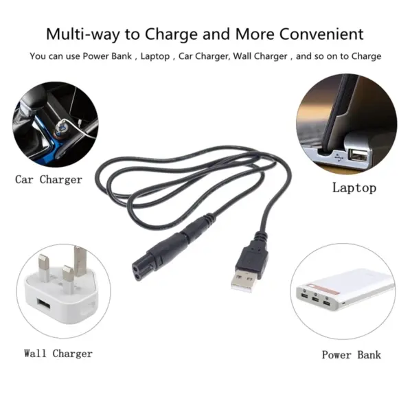 USB Power Cable with 6 Adapter Tips - Image 6