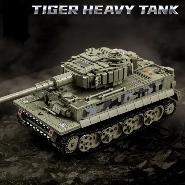 WW2 Tiger Tank Building Blocks Set - Image 2