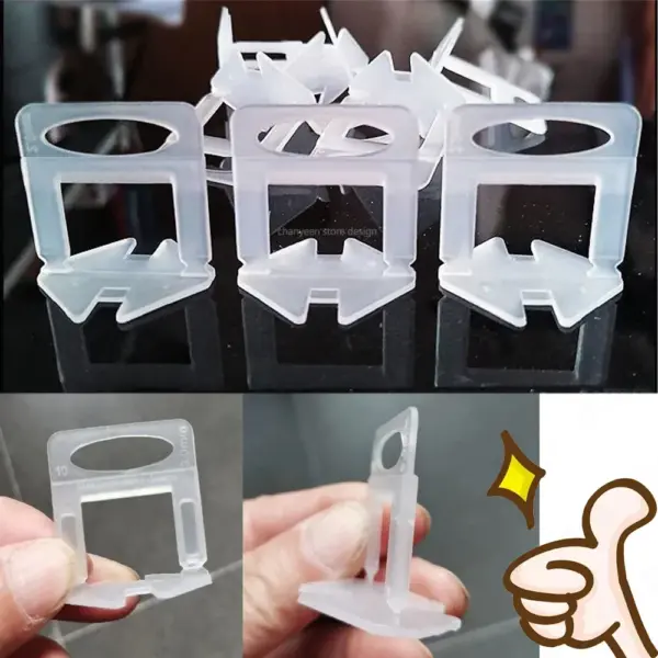 Ceramic Tile Leveling System Clips and Spacers Kit - Image 4