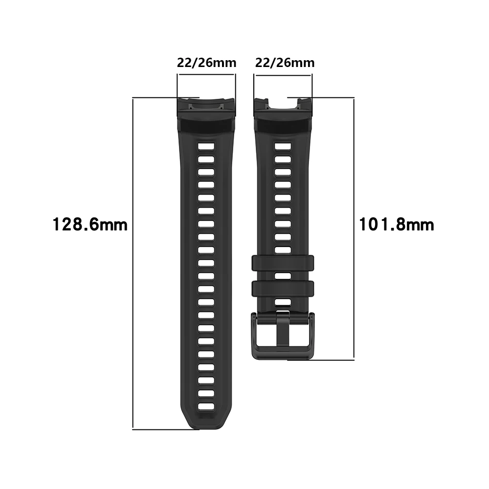 Silicone Strap for Garmin Instinct 3 50mm 45mm 3 Silicone Strap for Garmin Instinct 3 50mm 45mm - Image 3