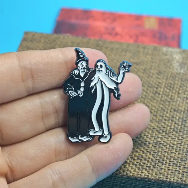 Dark Joker and Ghost Enamel Pins Set - Image 4