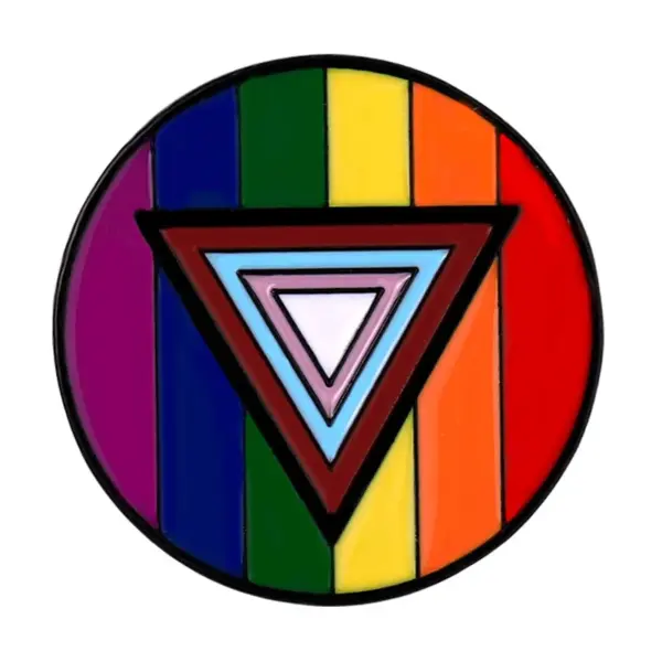 Rainbow Heart Shape Pride Lapel Pin - Image 15
