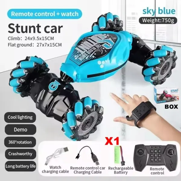 4WD RC Drift Stunt Car with Lights and Gesture Control - Image 13
