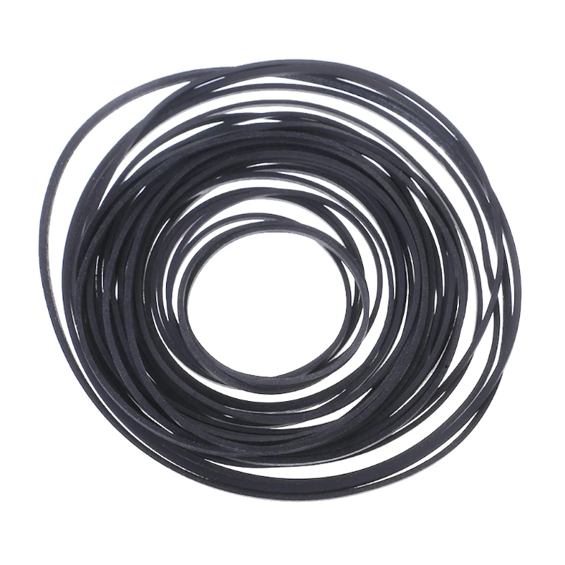 80-Piece Black Rubber Bands Set 0.5mm Width 2 80-Piece Black Rubber Bands Set 0.5mm Width - Image 2