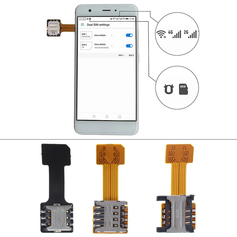 Hybrid Dual SIM Card Adapter for Smartphones 3 Hybrid Dual SIM Card Adapter for Smartphones - Image 3