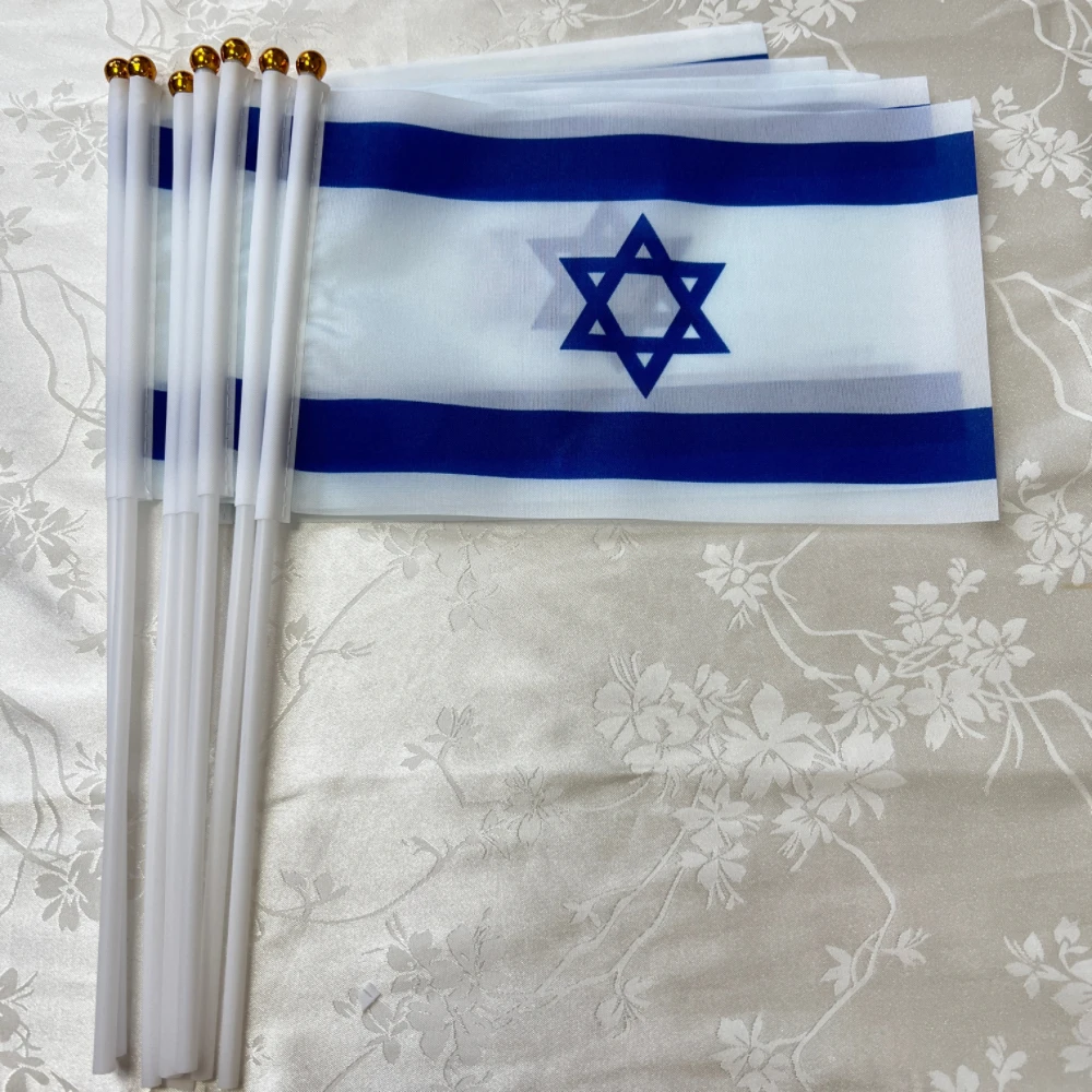CZY Israel Hand-Waved Flag 14x21cm 2 CZY Israel Hand-Waved Flag 14x21cm - Image 2