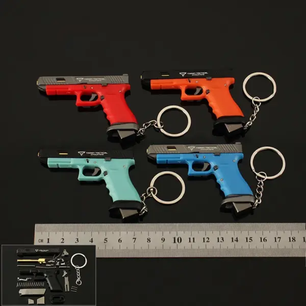 7cm Detachable Gun Keychain Model for Collectors - Image 2
