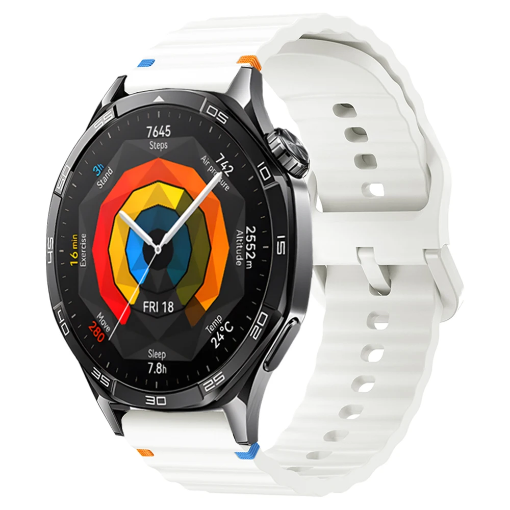 Stylish Silicone Strap for HUAWEI WATCH GT Series 9 Stylish Silicone Strap for HUAWEI WATCH GT Series - Image 9