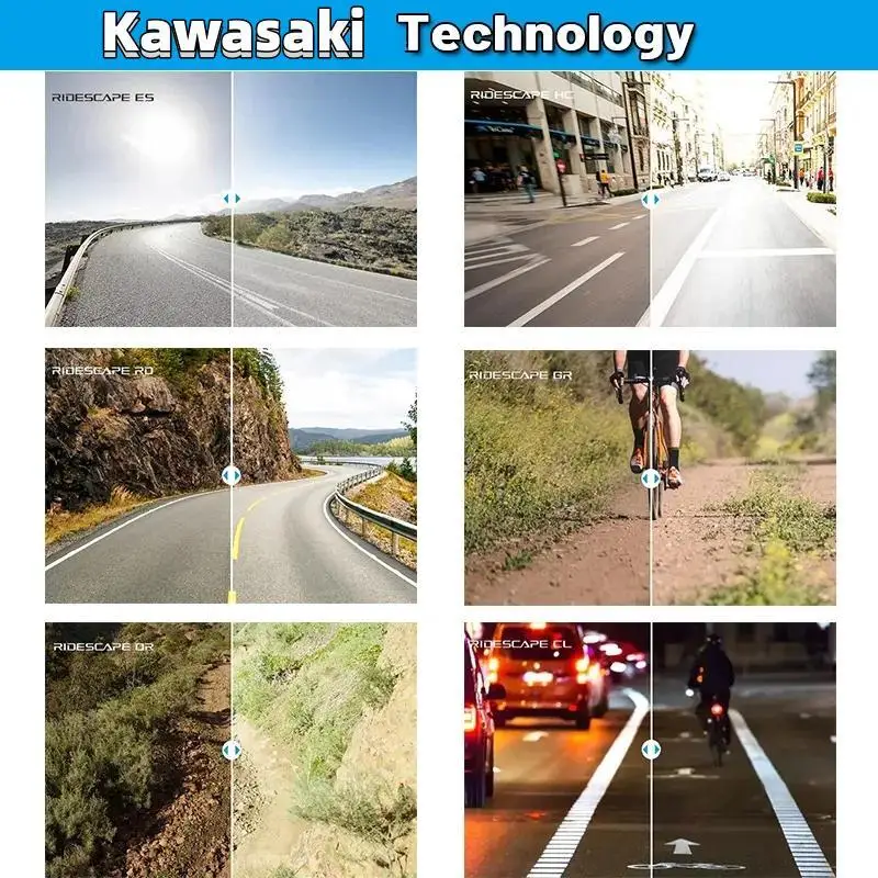 Kawasaki UV400 Polarized Motorcycle Glasses 6 Kawasaki UV400 Polarized Motorcycle Glasses - Image 6