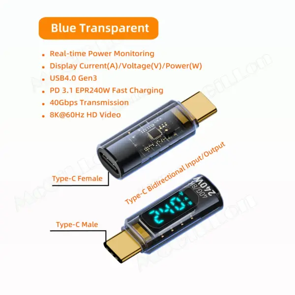 240W USB 4.0 Type C OTG Adapter 8K Cable - Image 7