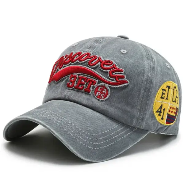Summer Unisex Cotton Baseball Cap with Letter Embroidery - Image 7