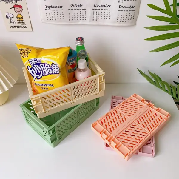 Foldable Storage Crate for Home Organization - Image 5