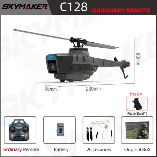 C127AI C127 C128 RC Helicopter with Camera - Image 7