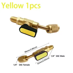 Refrigerant Ball Valve Adapter 1/4 inches SAE 31 S05605f79dde94a9d8ab93bed9331e422m