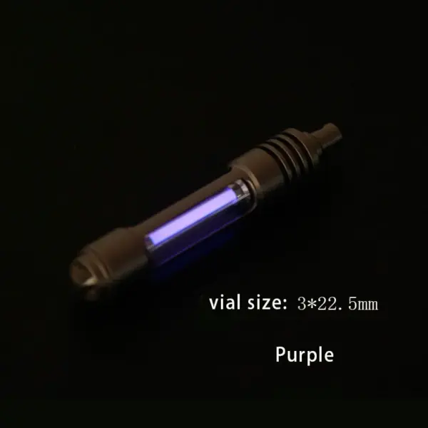 Titanium Luminous Keychain Light with Vial - Image 12