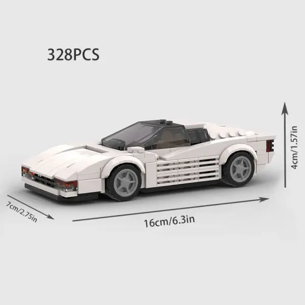 Stylized Building Block Toy Car - Image 16