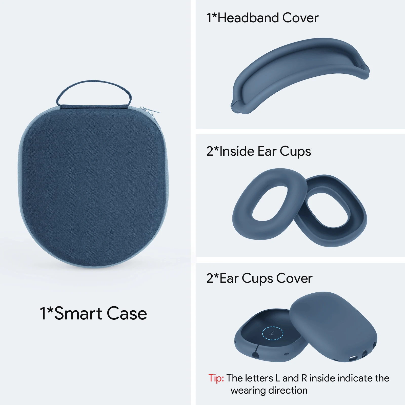 Smart Case for AirPods Max Headphones with Silicone Covers 6 Smart Case for AirPods Max Headphones with Silicone Covers - Image 6