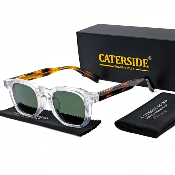 Retro Punk Square Men Sunglasses Model K39769 - Image 23