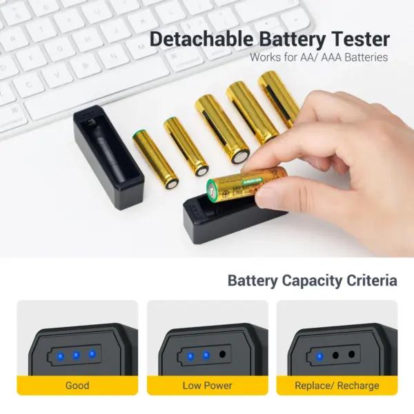 Waterproof Battery Storage Case with Tester - Image 4