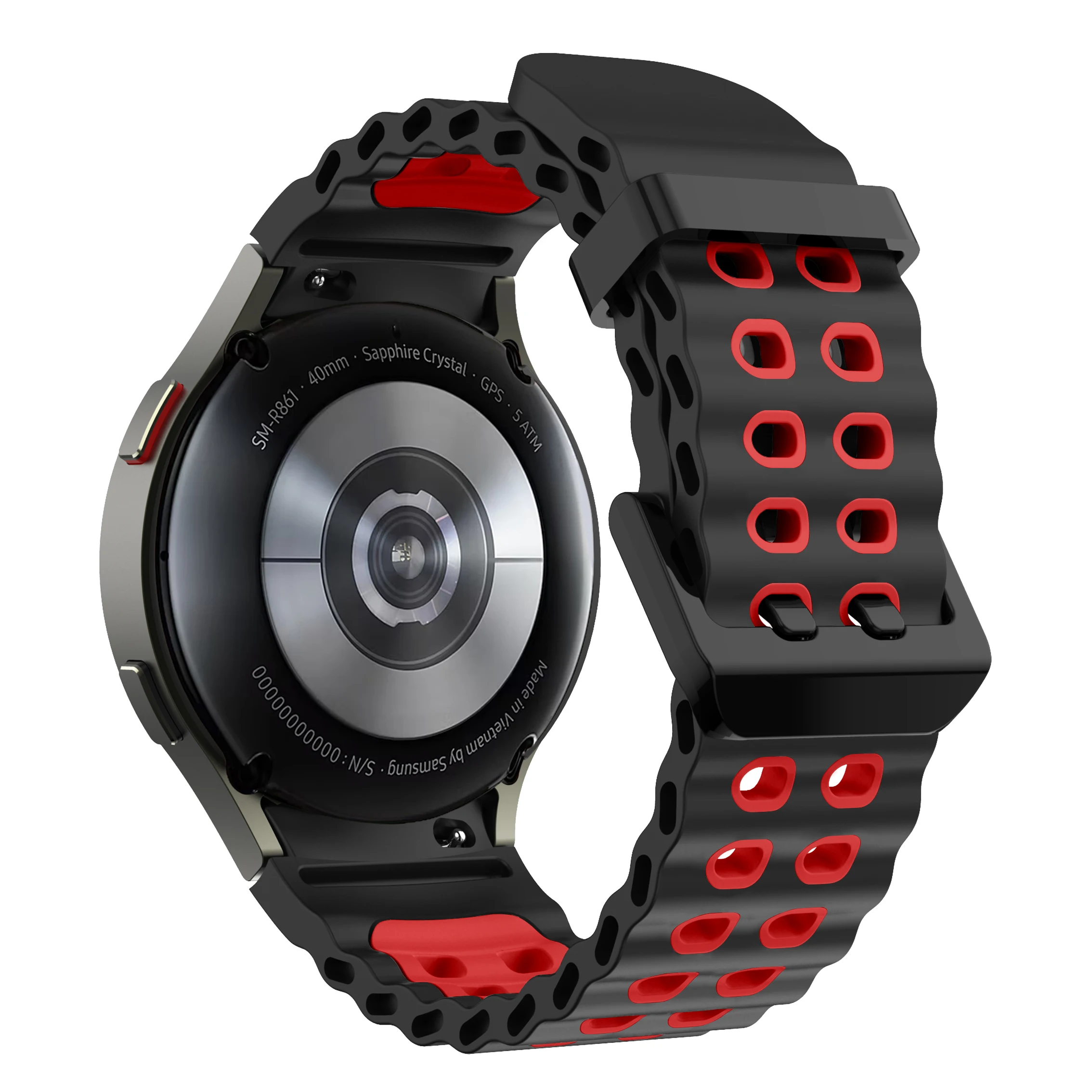 Two-Tone Silicone Strap for Samsung Galaxy Watch 8 Two-Tone Silicone Strap for Samsung Galaxy Watch - Image 8