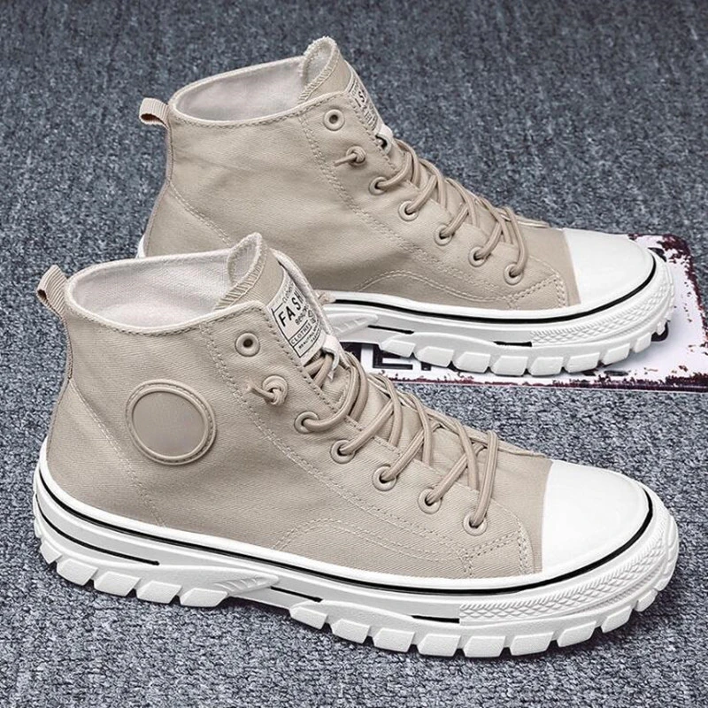 Men's Canvas High Top Casual Sneakers COZOK Model 2025 3 Men's Canvas High Top Casual Sneakers COZOK Model 2025 - Image 3