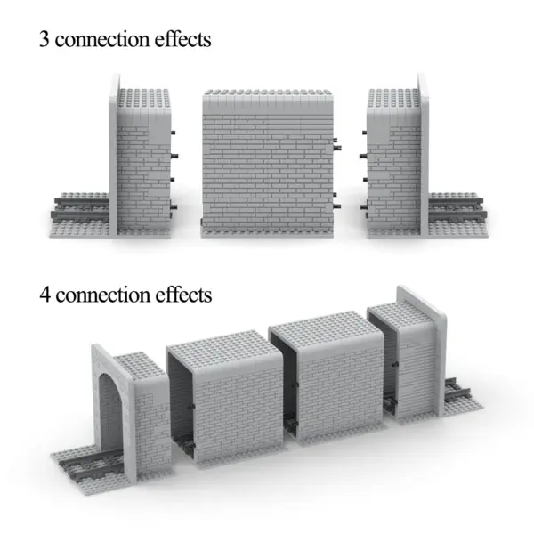 Creative City Train Tunnel Building Blocks Set - Image 2
