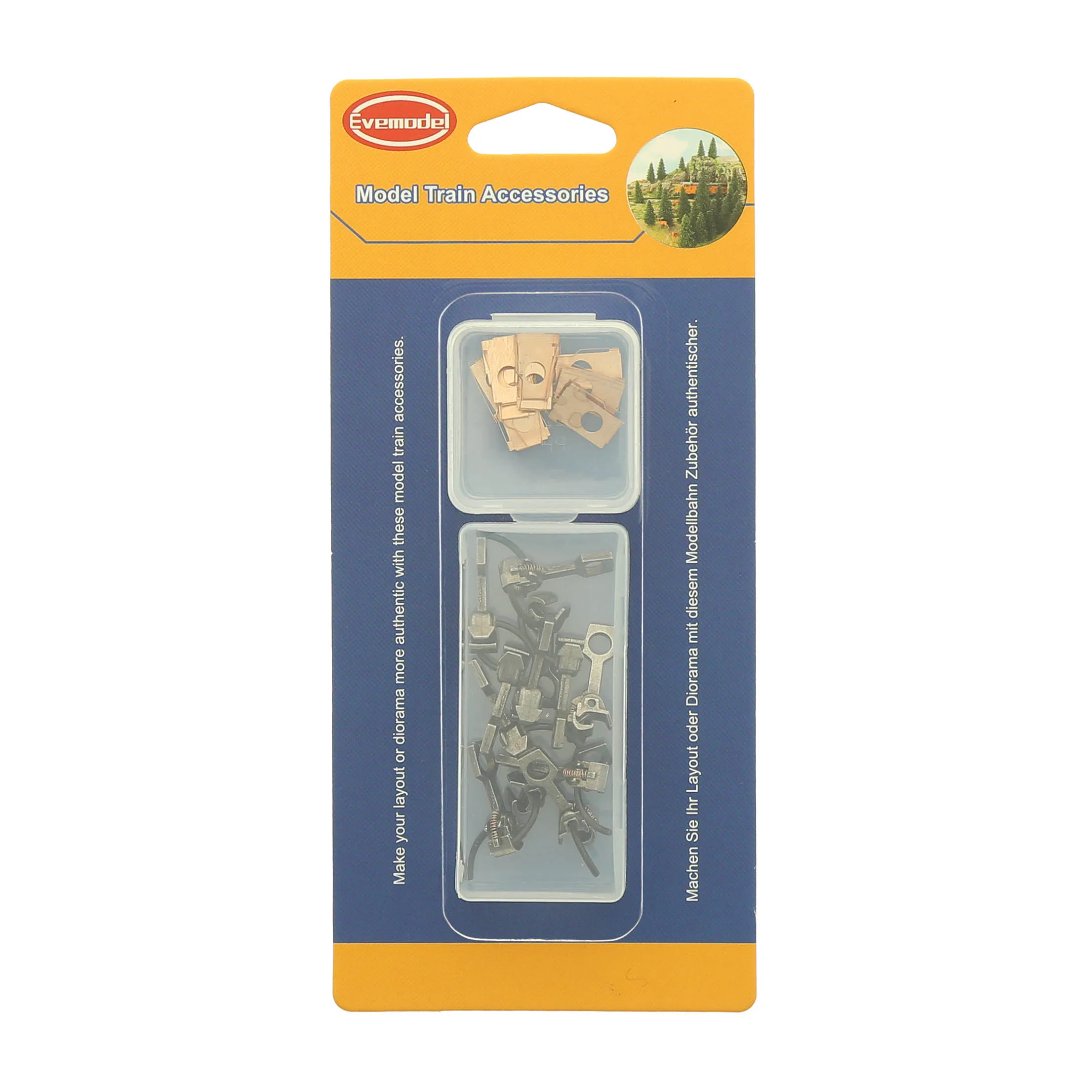 Evemodel HO Scale Metal Train Couplers Set of 12 6 Evemodel HO Scale Metal Train Couplers Set of 12 - Image 6