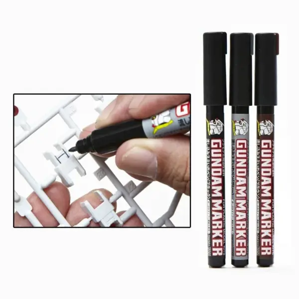 MR.HOBBY GM301 GM302 GM303 Permeating Paint Markers 3pcs - Image 3