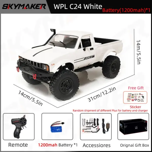 WPL C24-1 1:16 RC 4WD Rock Crawler - Image 9
