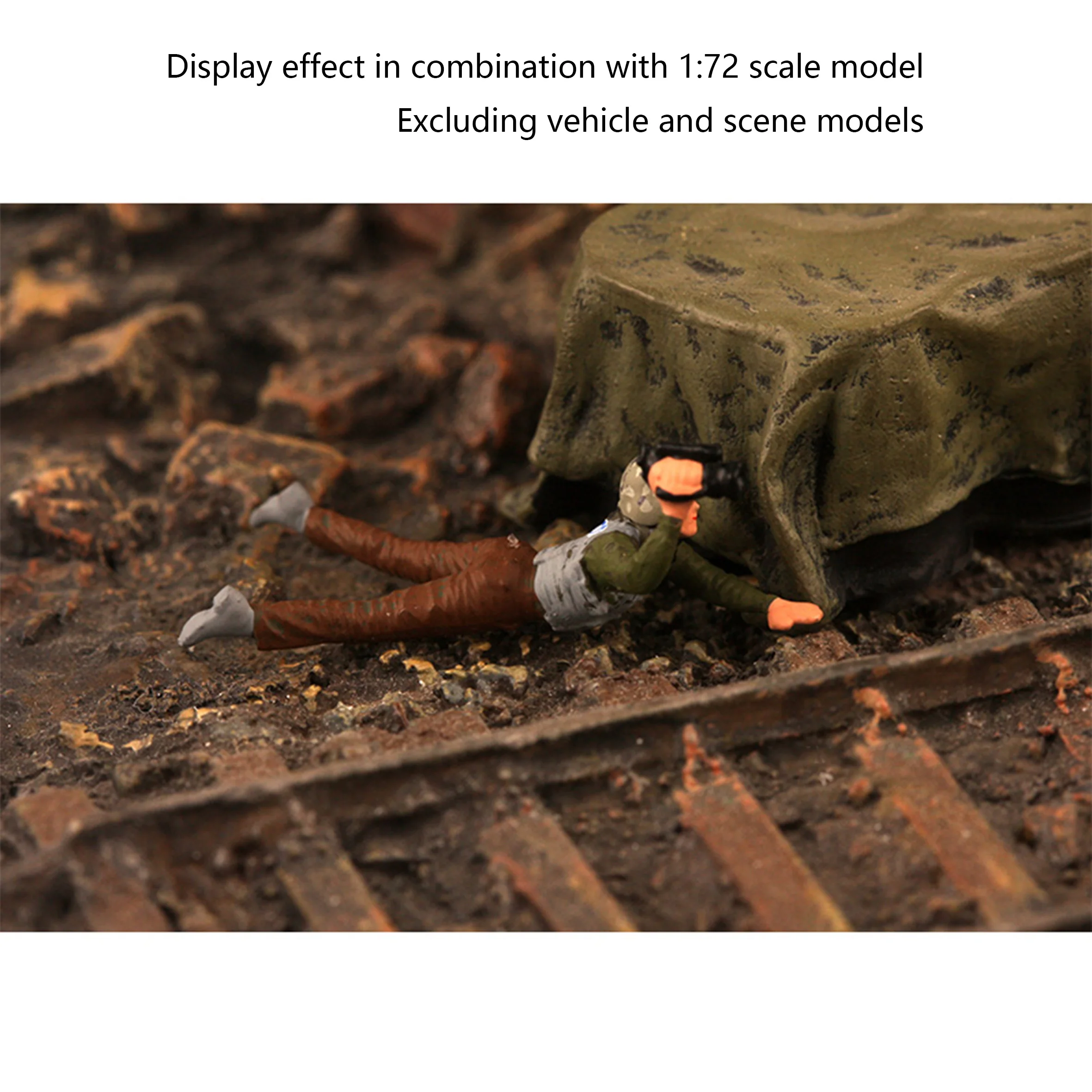 1/72 Crawling Military Soldier Model 3 1/72 Crawling Military Soldier Model - Image 3