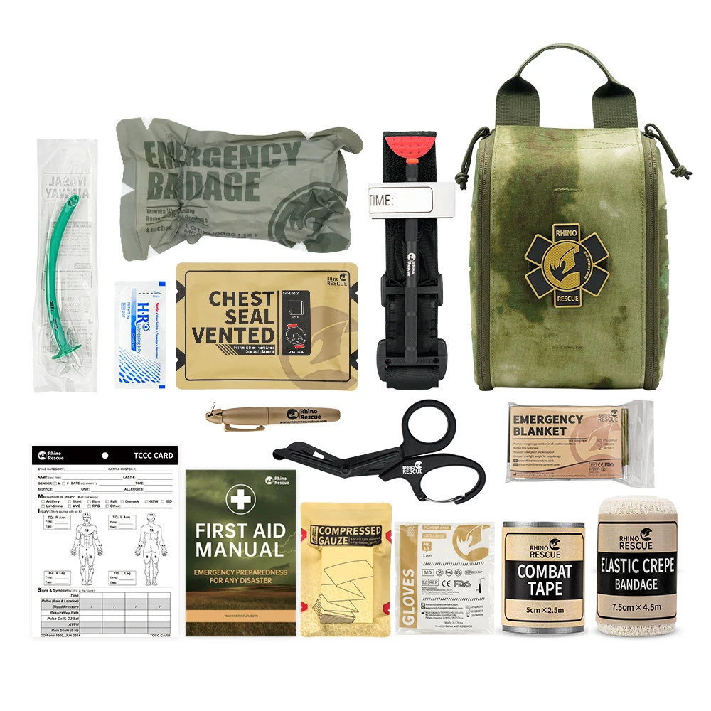 Rhino Rescue Tactical First Aid Kit with Aluminum Tourniquet 9 Rhino Rescue Tactical First Aid Kit with Aluminum Tourniquet - Image 9
