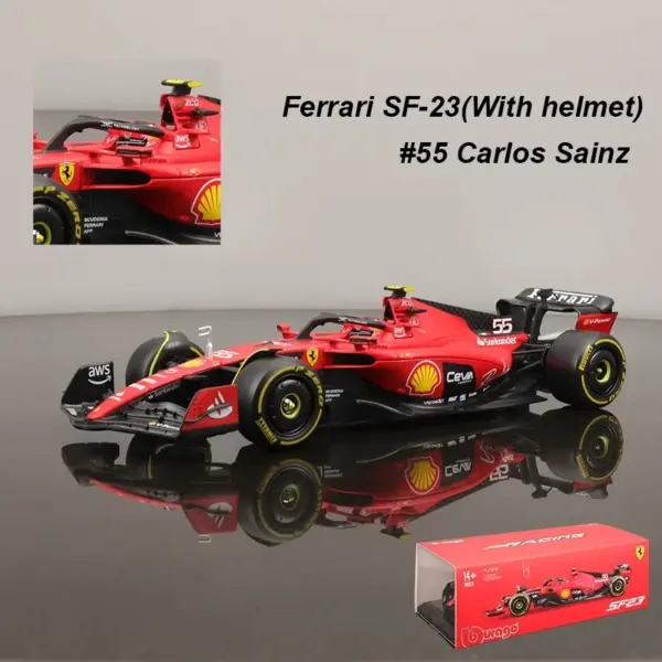 Ferrari SF-23 1:24 Diecast F1 Race Car Model - Image 5