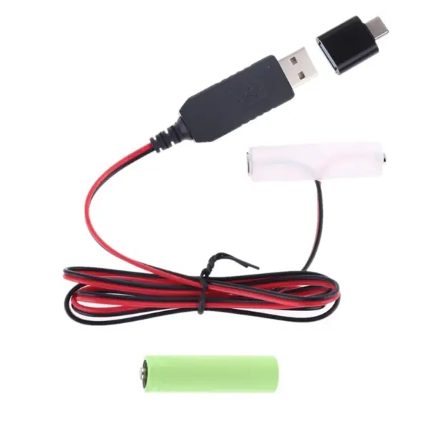AA Battery Power Cable with Type-C Adapter - Image 10
